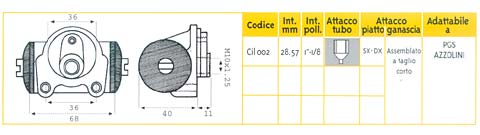 CILINDRETTO FRENO