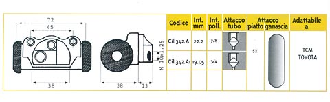 CILINDRETTO FRENO SX