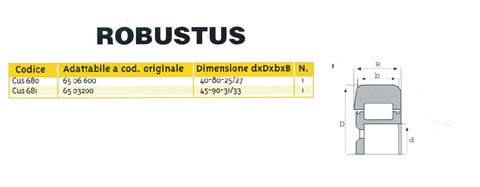 CUSCINETTO ROBUSTUS 6503200