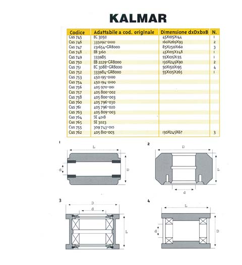 CUSCINETTO KALMAR 405810-003