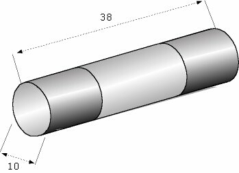 FUSIBILE RAP. 10A. 10x38 IN CERAM.