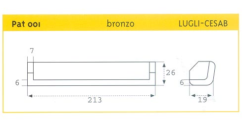 PATTINO SCORR. IN BRONZO LUGLI