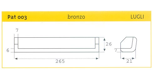 PATTINO SCORR. IN BRONZO LUGLI