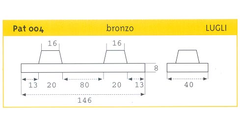 PATTINO SCORR. IN BRONZO LUGLI