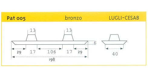 PATTINO SCORR. IN BRONZO LUGLI-CESAB