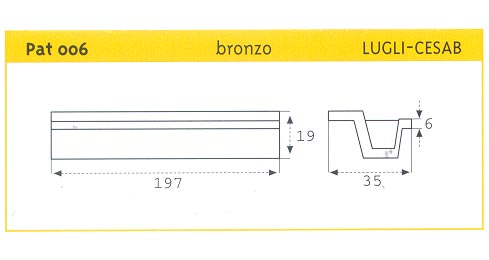 PATTINO SCORR. IN BRONZO LUGLI-CESAB