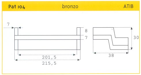 PATTINO SCORR. IN BRONZO ATIB