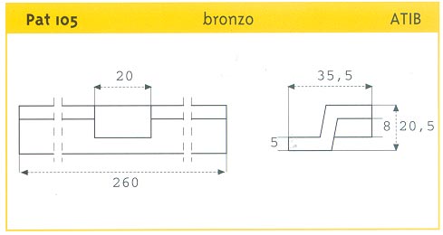PATTINO SCORR. IN BRONZO ATIB