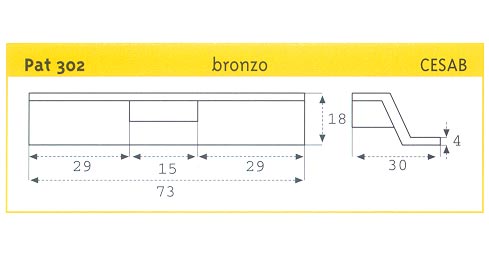 PATTINO SCORR. IN BRONZO CESAB