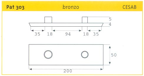 PATTINO SCORR. IN BRONZO CESAB