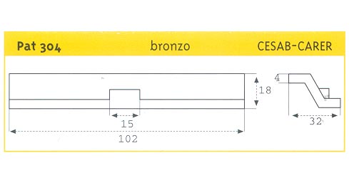 PATTINO SCORRIMENTO IN BRONZO