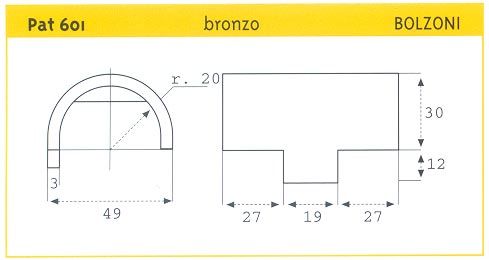 PATTINO SCORR. IN BRONZO BOLZONI