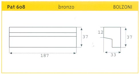 PATTINO SCORR. IN BRONZO BOLZONI