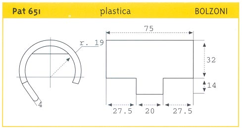 PATTINO SCORR. IN PLASTICA BOLZONI