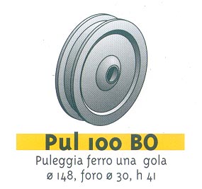 PULEGGIA IN FERRO UNA GOLA BOLZONI