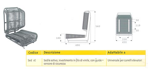 SEDILE ESTIVO CON MICRO