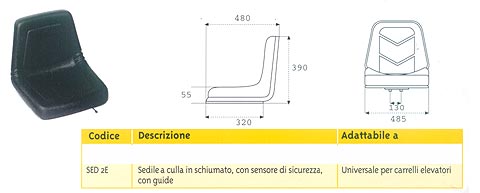 SEDILE GT50 A CULLA C/MICRO
