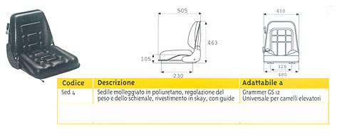 SEDILE SC40 MOLLEGGIATO
