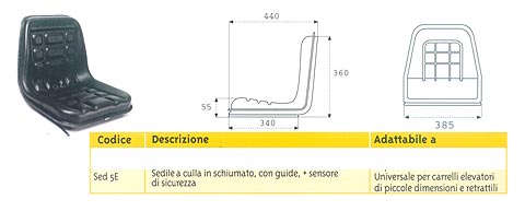 SEDILE PER RETRATTILE C/MICRO