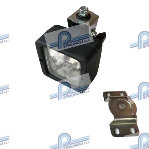 FARO ALOGENO QUADRATO S/MANIGLIA 12-24V.